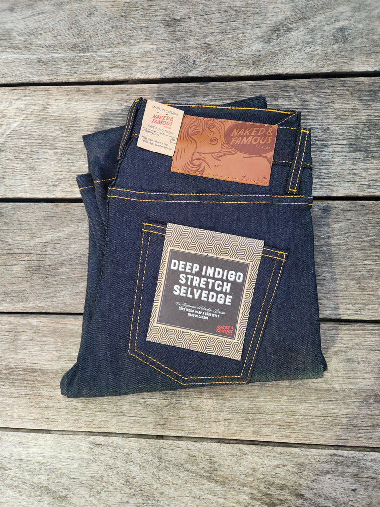 Skinny Guy Deep Indigo Stretch Selvedge