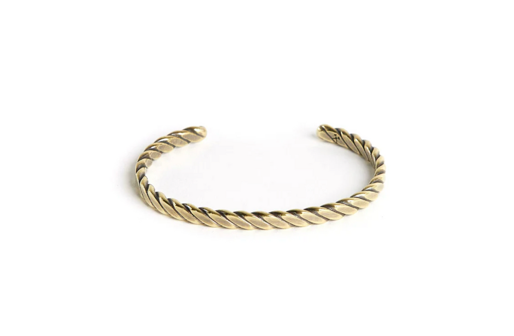 Plait Cuff - Brass